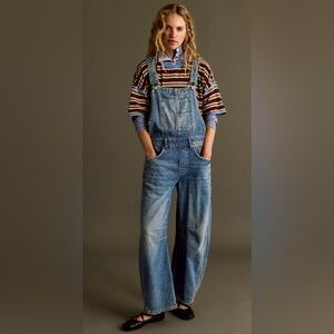 We The Free Good Luck Barrel Overalls